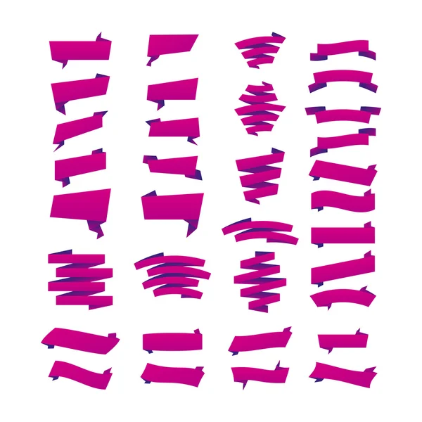 Фиолетовое оформление скидок на продажу стилизовано под веб-ленточки, углы, этикетки, завитки и закладки. Изображение содержит прозрачность - их можно разместить на любой поверхности. 10 EPS — стоковый вектор
