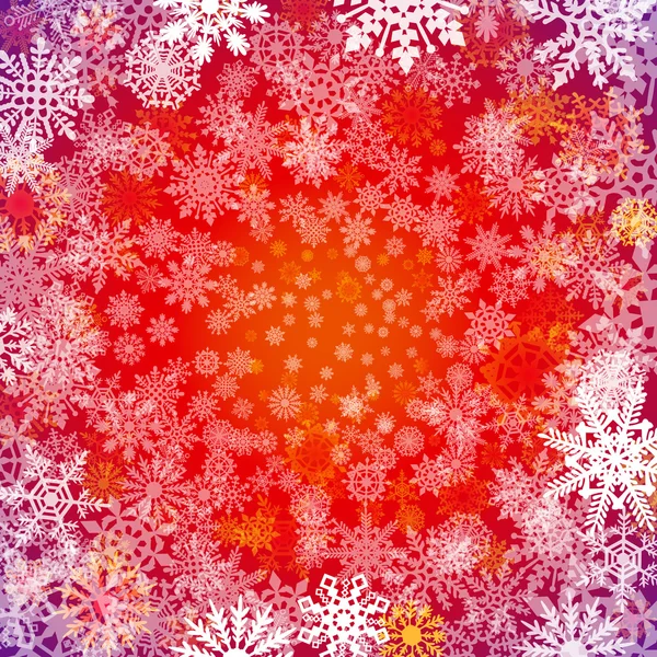 Férias de Natal sem costura Fundo / Ilustração de um fundo papel de parede sem costura de flocos de neve de inverno branco para o Natal e feriados de véspera de ano novo — Vetor de Stock