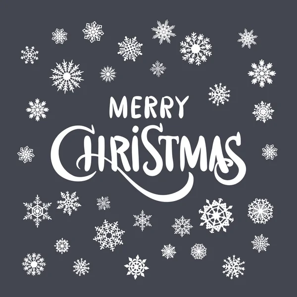 Natale vintage e Capodanno sfondo tipografico su lavagna con gesso — Vettoriale Stock