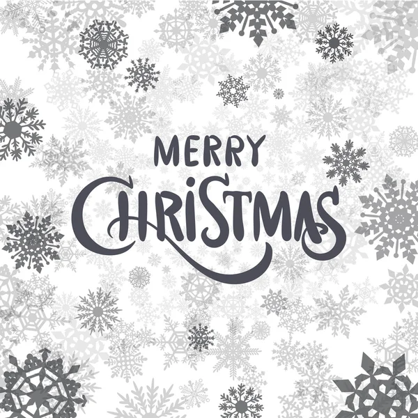 Merry Christmas Lettering  vector, text, decorative, — Stock Vector
