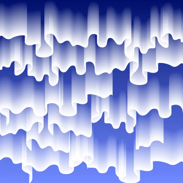 Nord- oder Polarlichter, Kopierraum-Hintergrund, Vektorillustration — Stockvektor
