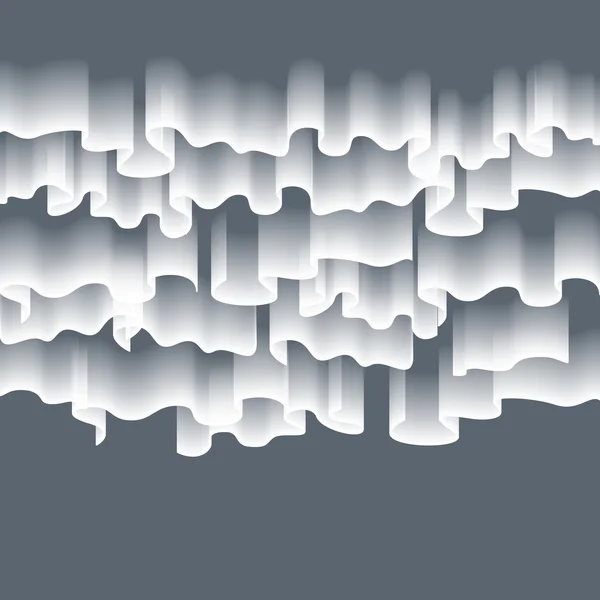 Hoch detaillierte Darstellung der Polarlichter am Sternenhimmel, Folge 10 enthält Transparenz, Mesh verwendet. — Stockvektor