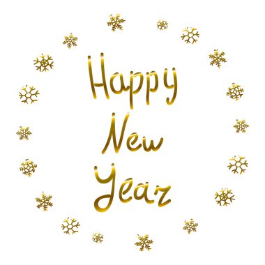 2016 mutlu yeni yıl altın kartı, tebrik, Dekorasyon, 