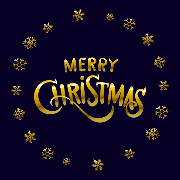 Golden incandescente Buon Natale e felice anno nuovo 2016 raccolta di lettering. Illustrazione vettoriale — Vettoriale Stock