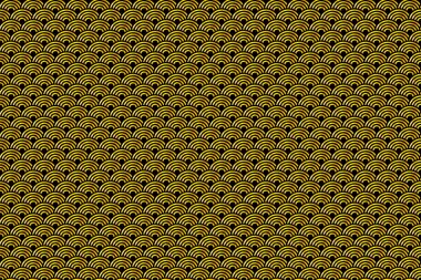 Ruyi ve Lu şanslı sembollerin seamless Çin modeli. Anlam zenginliği, Uğur ve iyi şanslar.