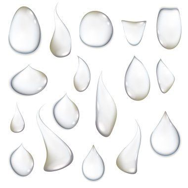 beyaz zemin üzerinde mavi açık su damlası 