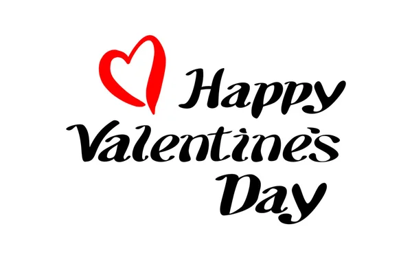 Feliz día de San Valentín ilustraciones y tipografía elementos letras — Vector de stock