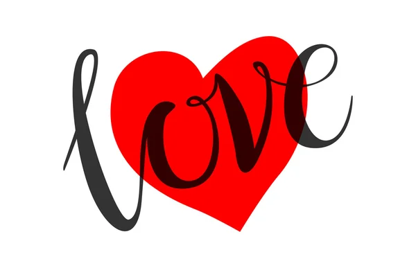 Amour conception de forme de coeur pour les symboles d'amour . — Image vectorielle