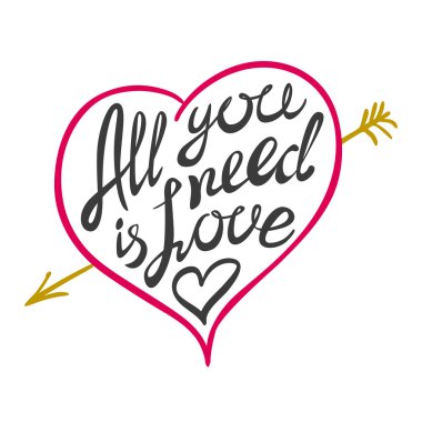 Dijital tek ihtiyacınız olan aşk vektör