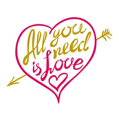 Dijital tek ihtiyacınız olan aşk vektör