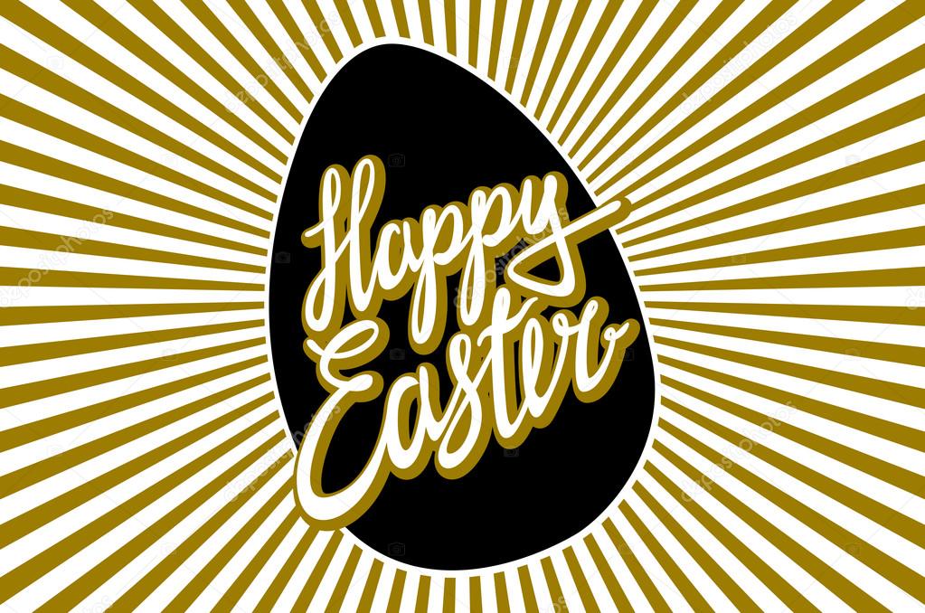 Feliz Pascua Ilustracion Vectorial De Las Letras Religiosas De Pascua De Vacaciones Con Estallido Vector De Stock C Romanchik Ruslan Gmail Com 99500586