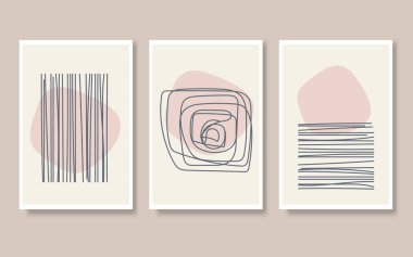 Çizgi çizimi çizimleri.