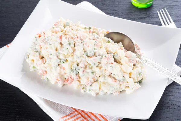 Homemade Russian salad — Stock Photo, Image