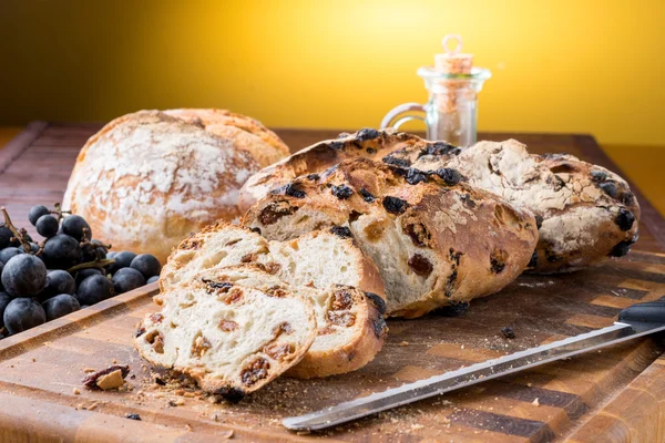 Pan con uvas — Foto de Stock