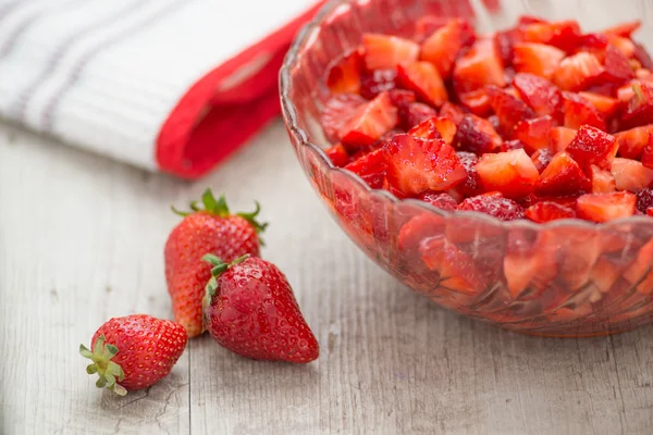 Salade de fruits aux fraises — Photo