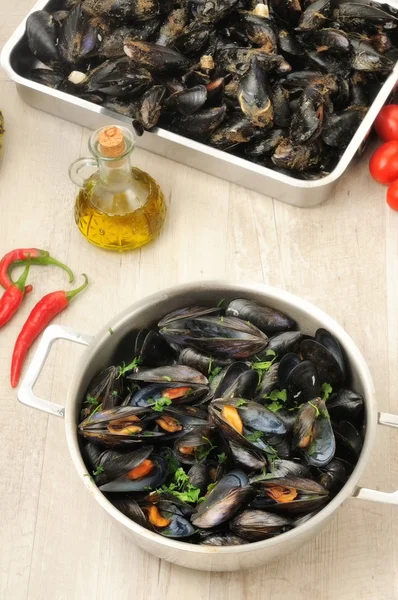 Plato de mejillones —  Fotos de Stock