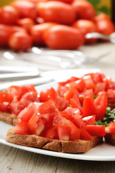 Friselle with tomatoes — Stock Photo, Image