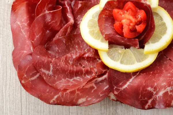 Bresaola carpaccio — Stockfoto