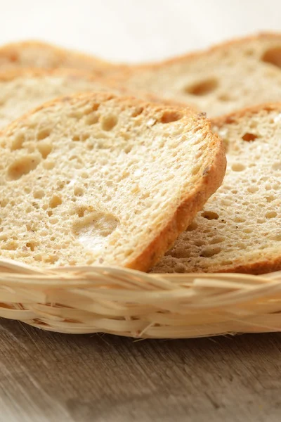 Basket bread — Stock Photo, Image