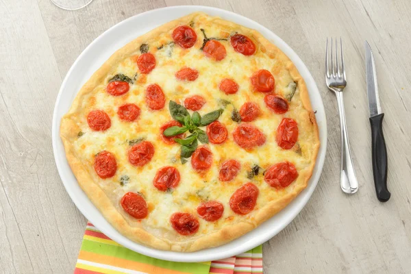 Italská pizza — Stock fotografie