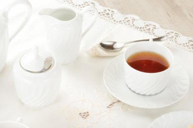 Zarif bir fincan çay