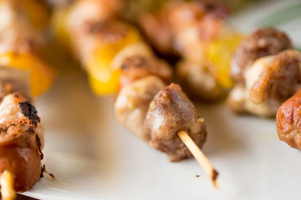 Skewers of meat — Stock Photo, Image