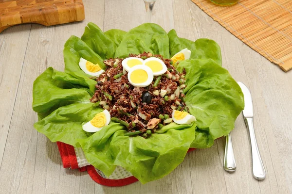 Red rice salad — Stock Photo, Image