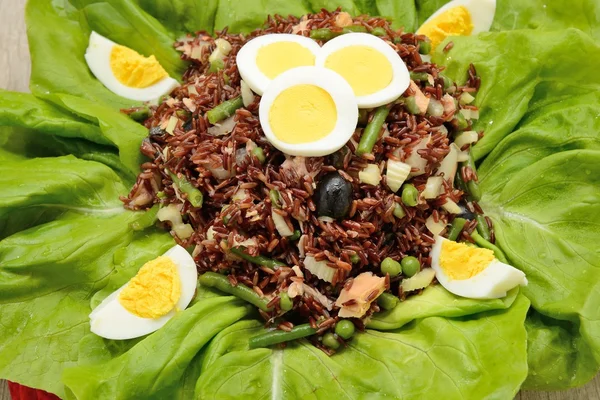 Red rice salad — Stock Photo, Image