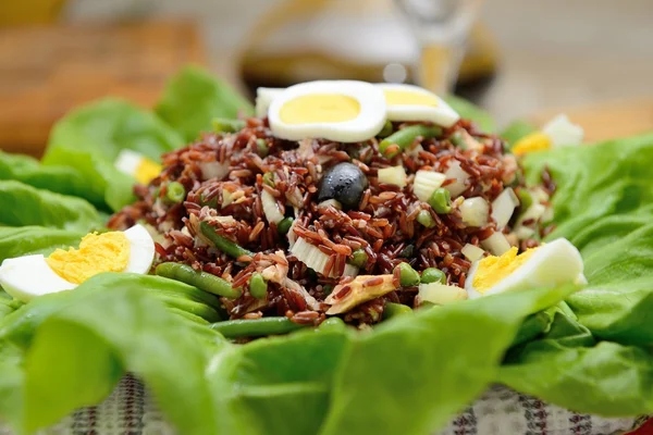 Rode rijst salade — Stockfoto