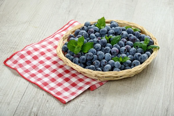 Blueberry basket — Stock Photo, Image