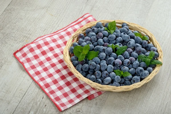 Blueberry basket — Stock Photo, Image