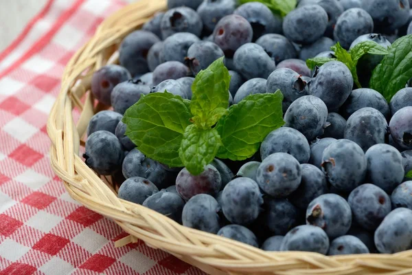 Blueberry basket — Stock Photo, Image