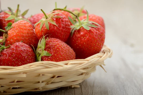 Strawberries basket — Stock Photo, Image