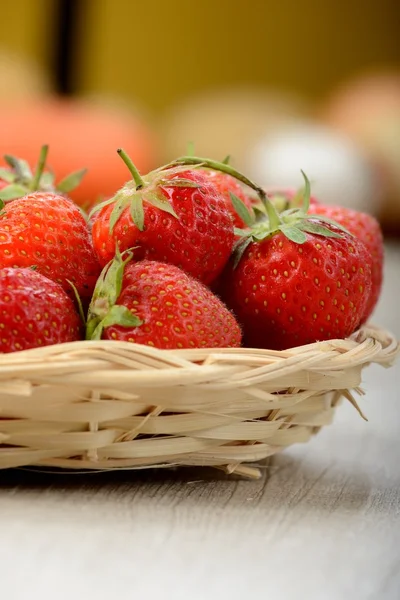 Strawberries basket — Stock Photo, Image