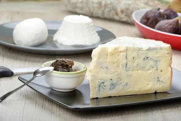 Gorgonzola Roquefort cheese — Stock Photo, Image