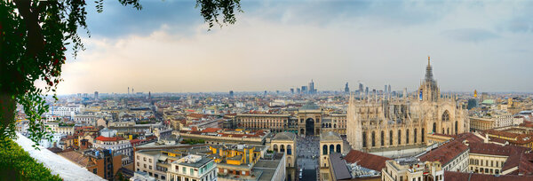 Milan buildings skyline