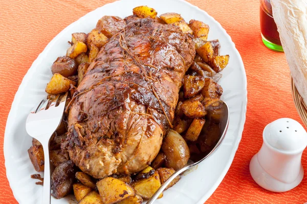 Pão de carne torrado e recheado — Fotografia de Stock