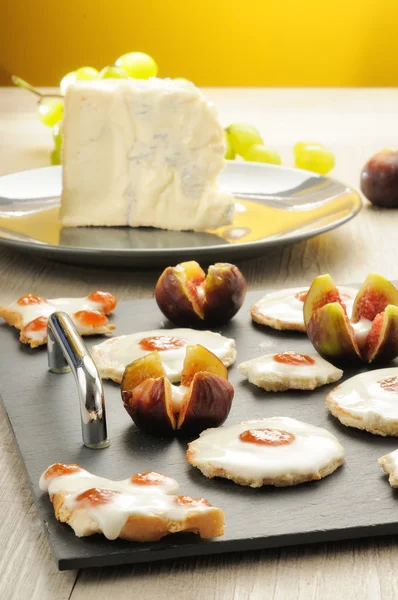 Appetizers canapes — Stock Photo, Image