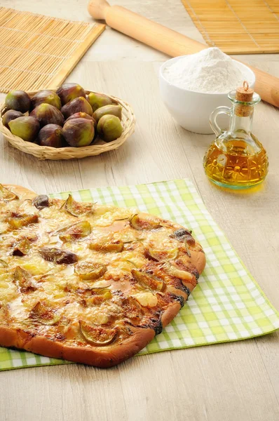 Pizza and focaccia — Stock Photo, Image