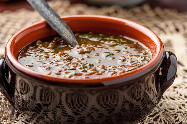 Mercimek çorbası — Stok fotoğraf