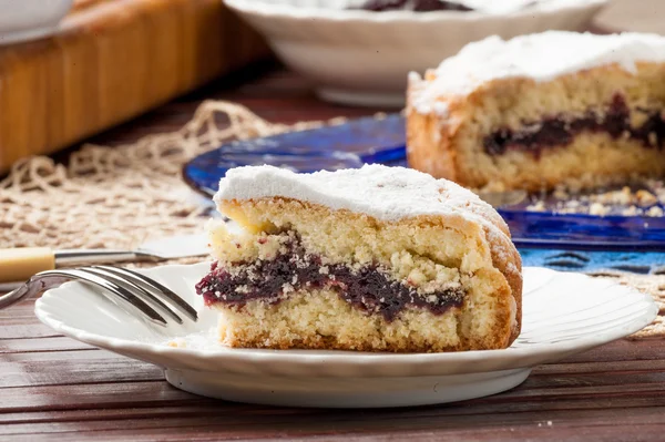 Cake gevuld met jam — Stockfoto