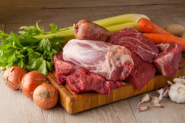 Karışık ham domuz