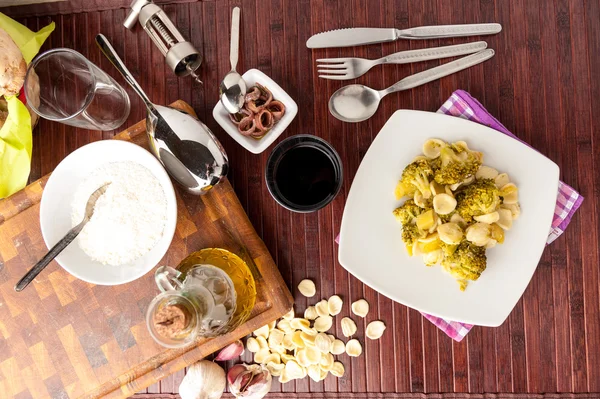 Orecchiette pasta — Stock Photo, Image