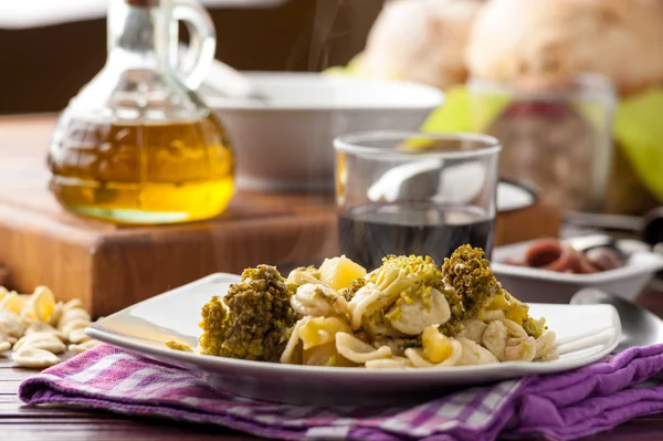 Orecchiette makarna — Stok fotoğraf