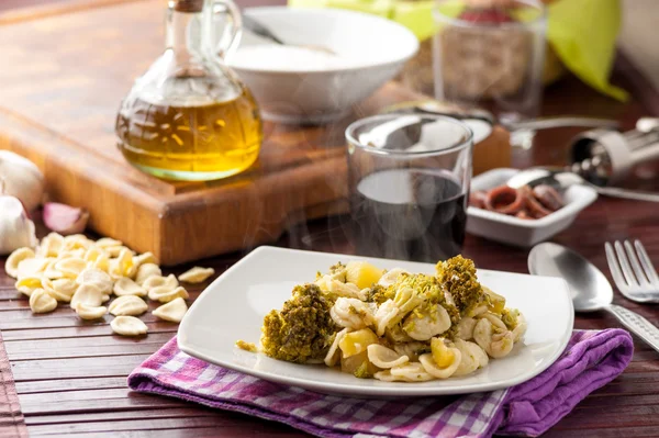 Pasta alle orecchiette — Foto Stock