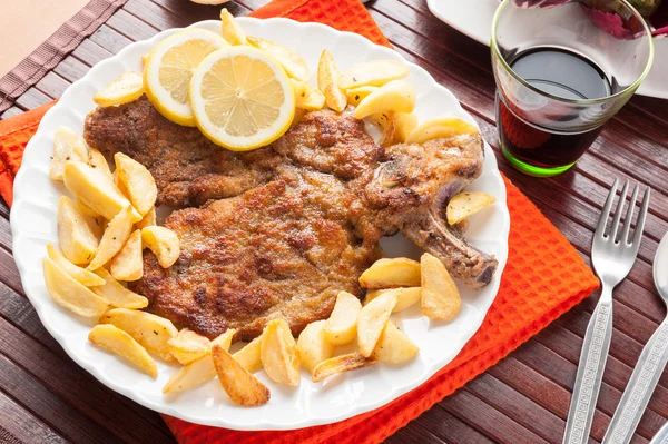 Wiener Schnitzel — Stock Photo, Image