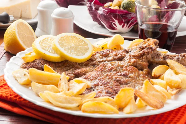 Wiener Schnitzel — Stock Photo, Image