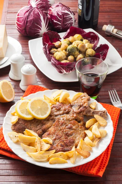 Wiener Schnitzel — Stock Photo, Image