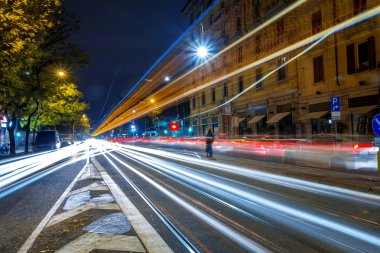 gece zaman modern kentsel şehir