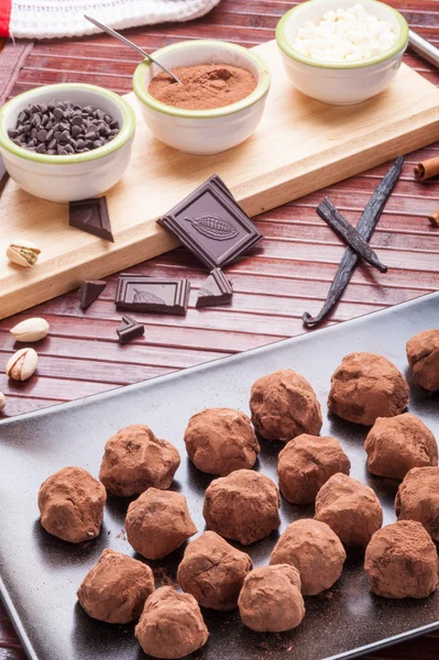 Pralines au chocolat sucré — Photo